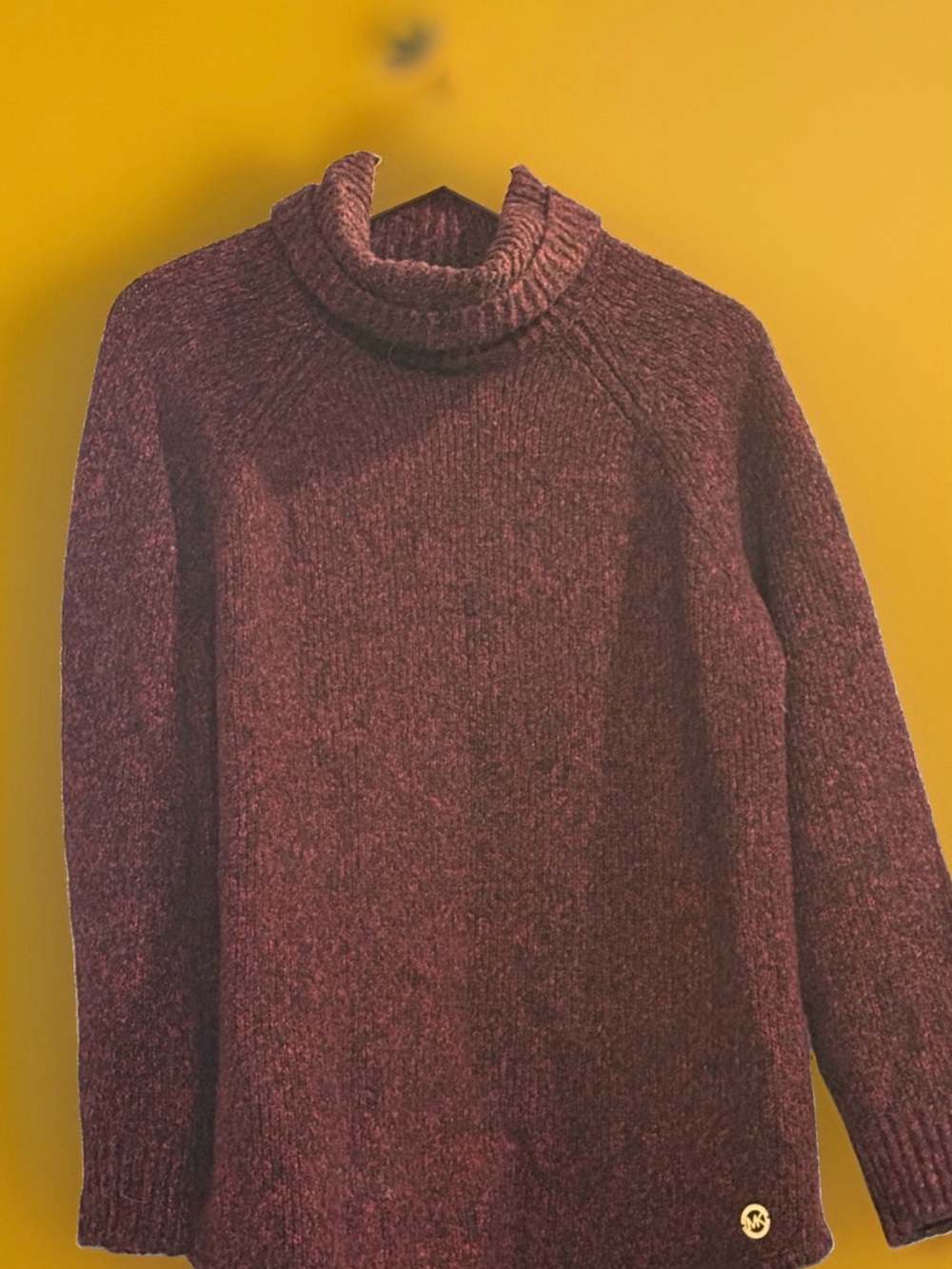 Michael Kors Women's Burgundy Turtleneck Sweater (L)